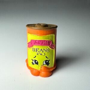 Shopkins Figurine Bart Beans Season Two #2-070 Orange Can Gold Lid Pantry Item